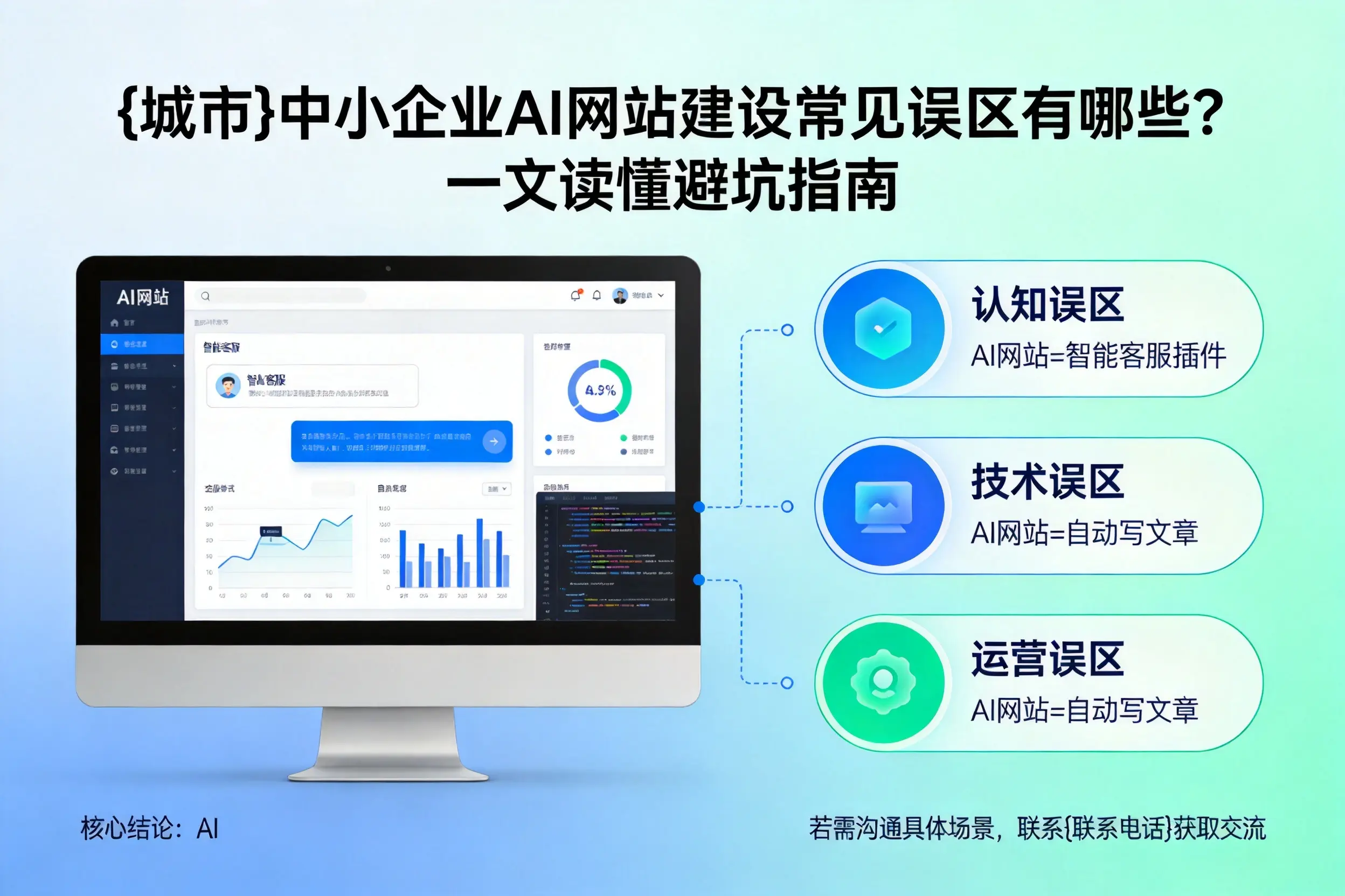 甘孜中小企业AI网站建设常见误区有哪些？一文读懂避坑指南