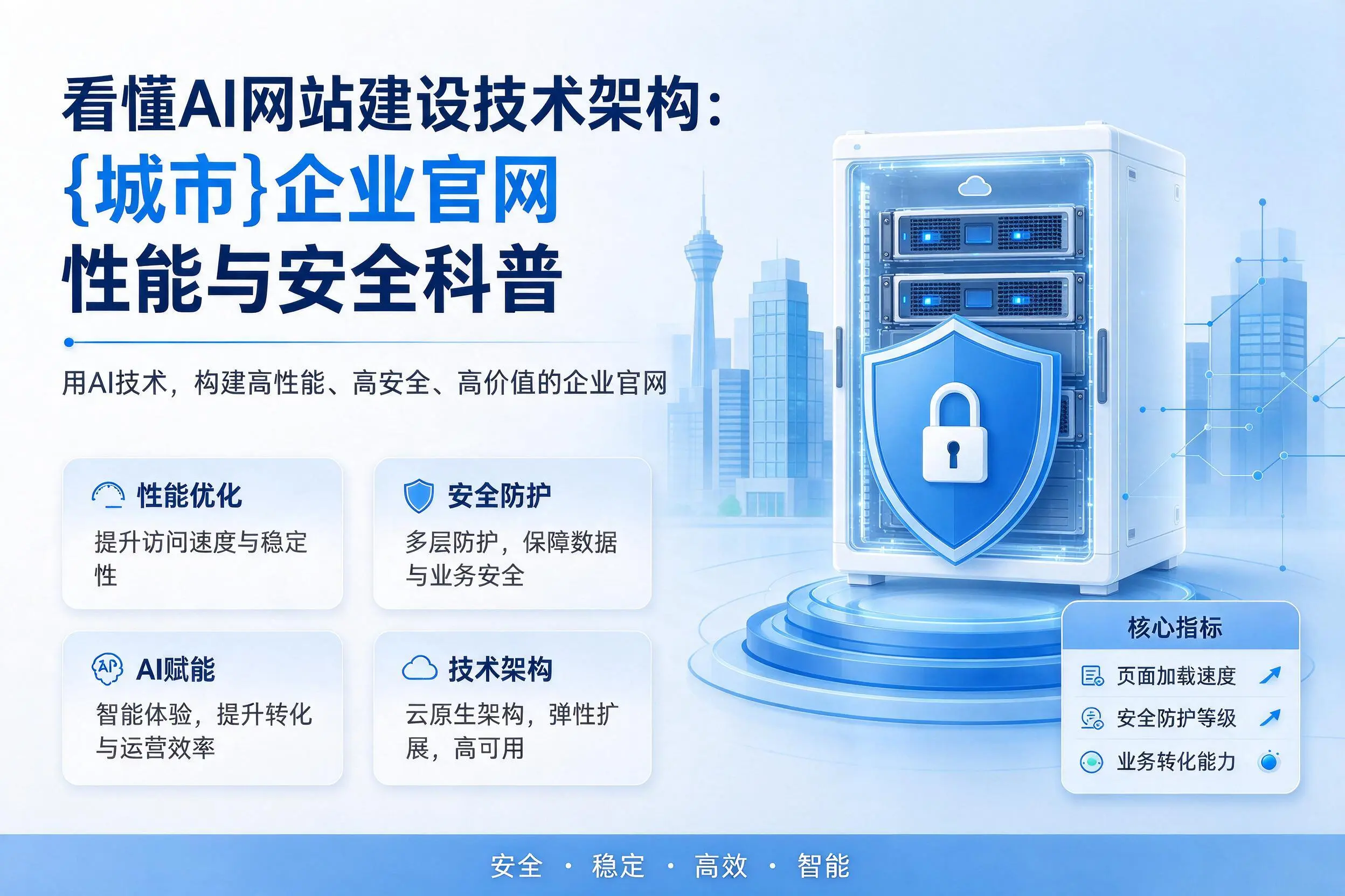 看懂AI网站建设技术架构：甘孜企业官网性能与安全科普