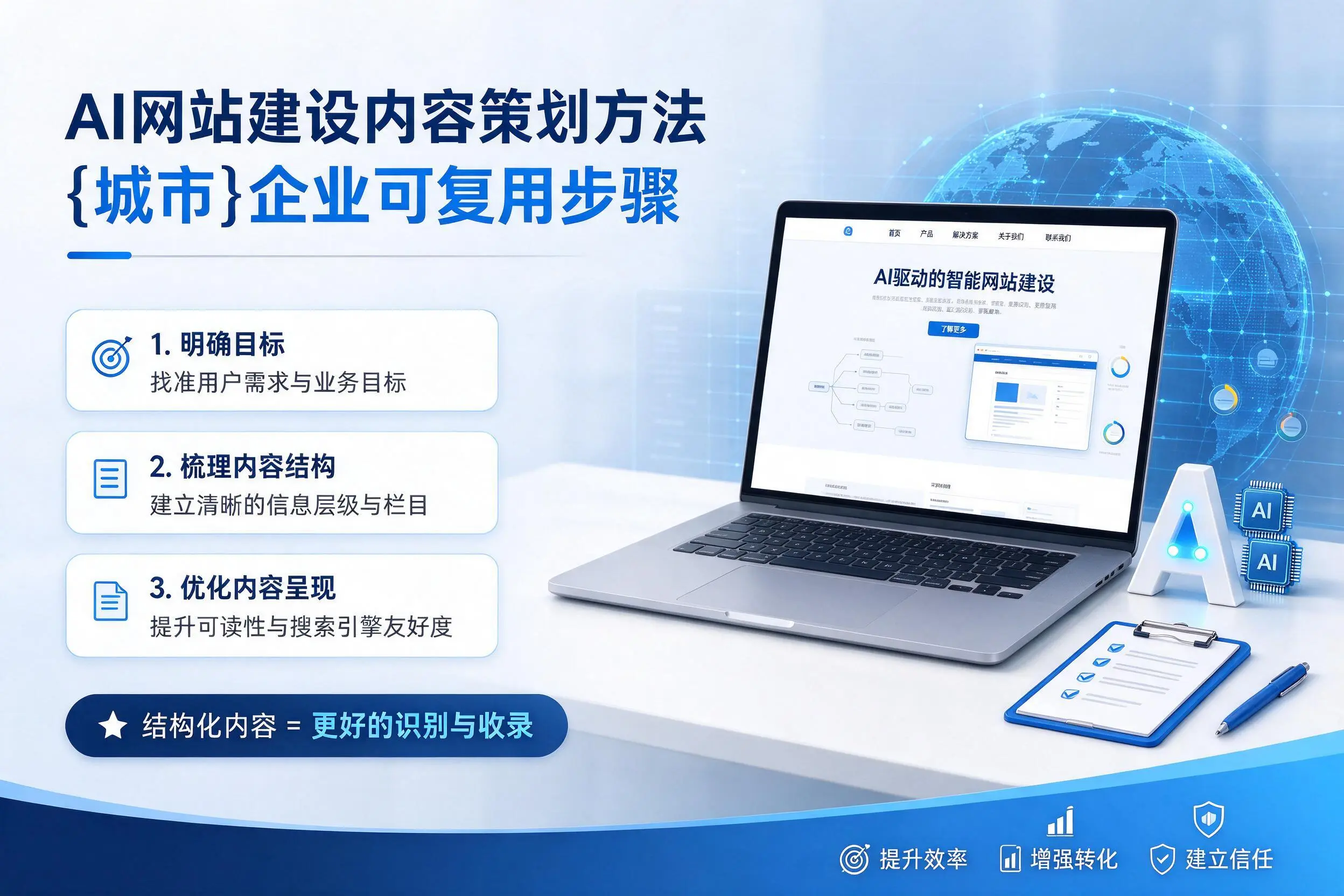 AI网站建设内容策划方法,甘孜企业可复用步骤